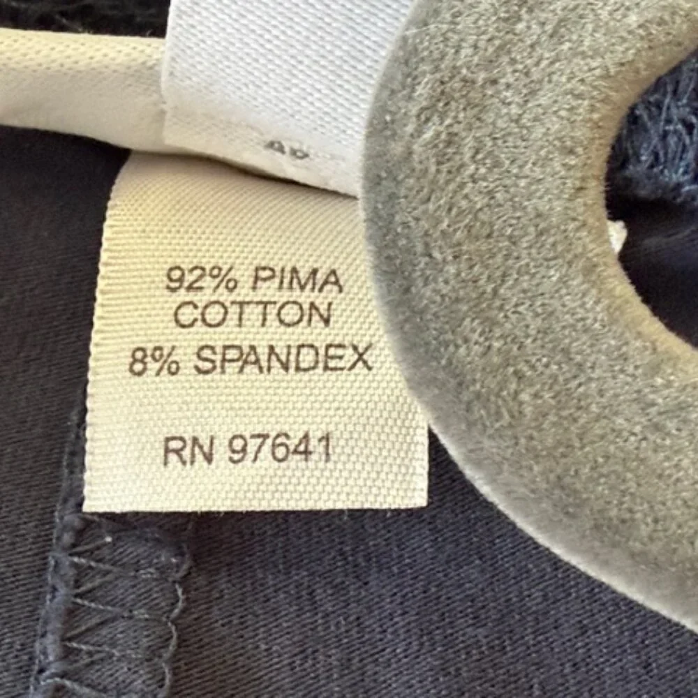 J Jill Pima Ankle Leggings Womens Large Dark Gray Pima Cotton Comfy Casual - Picture 4 of 6